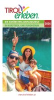 Ausflugsführer Tirol erleben 2026, deutsch Ausflugsführer Tirol erleben 2026, deutsch